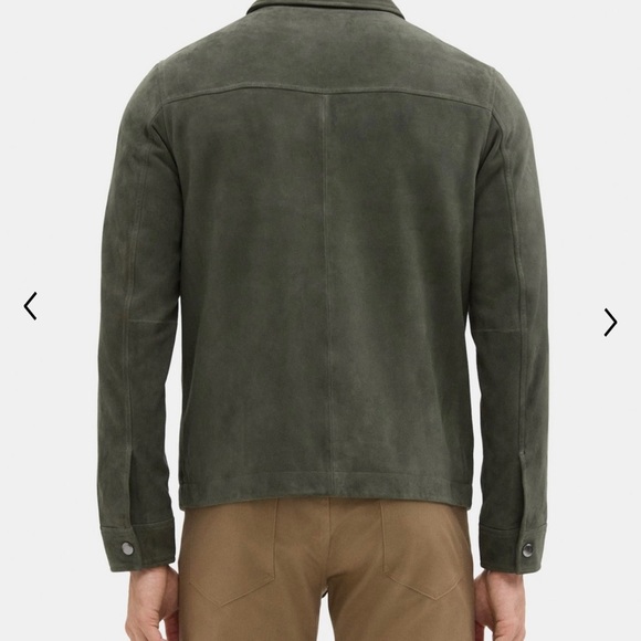 Theory Zip Jacket in Suade color Thyme. - Picture 2 of 3